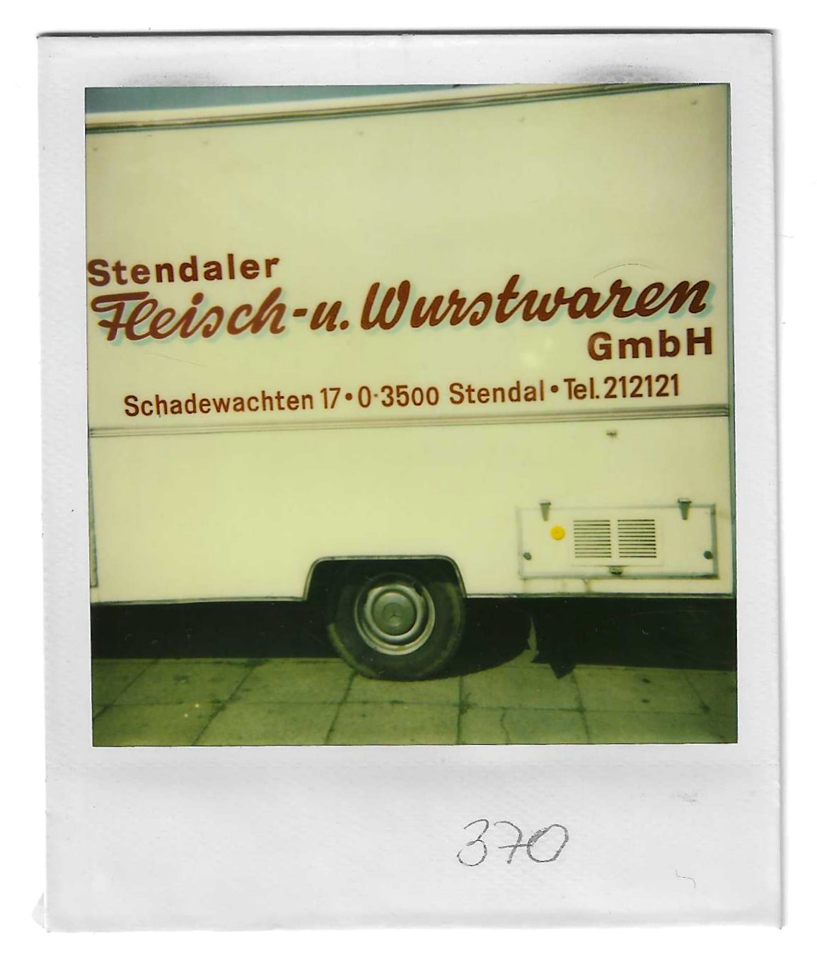 Stendaler Fleisch- und Wurstwaren Schild 1995